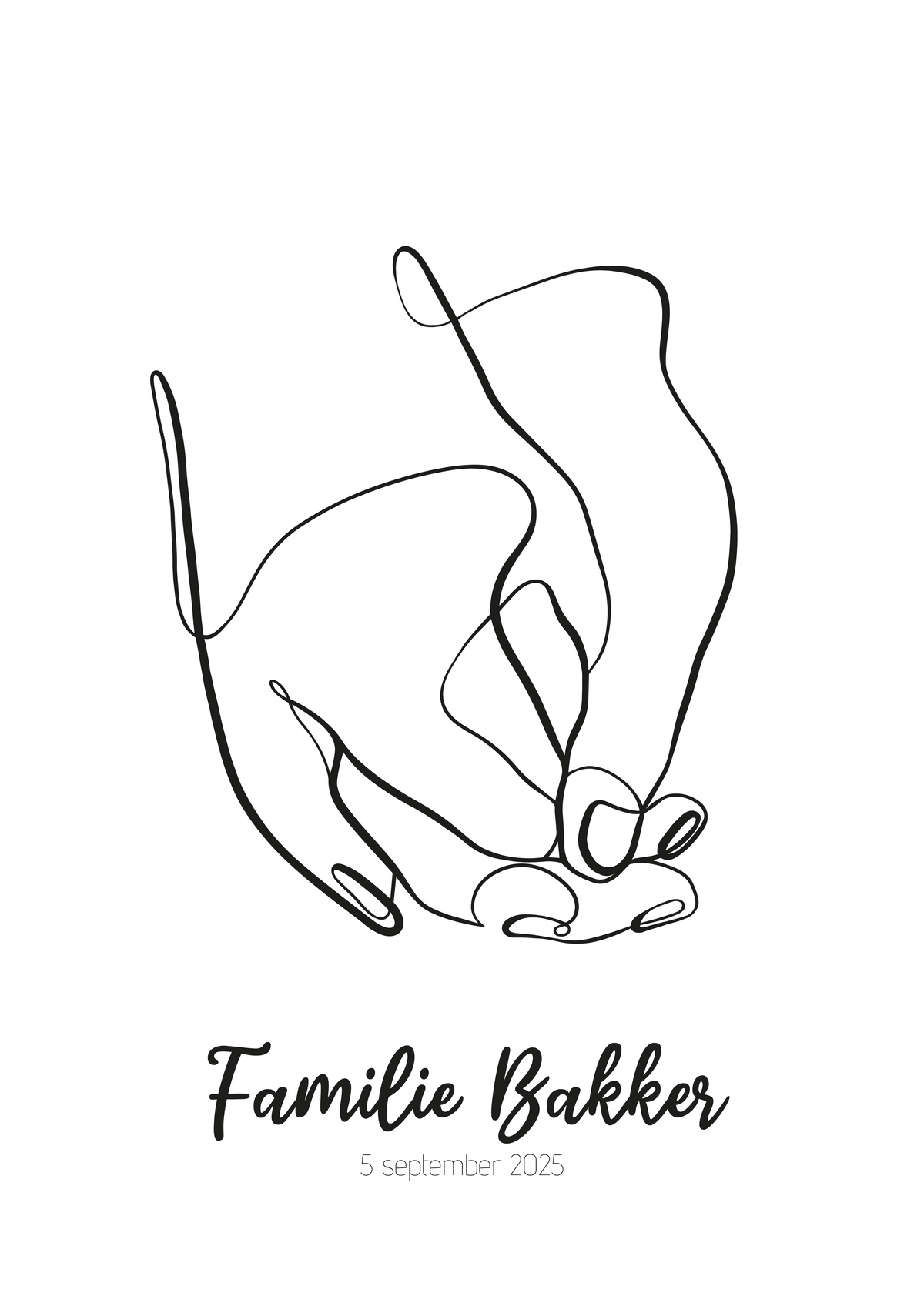 Holding Hands Huwelijk Poster