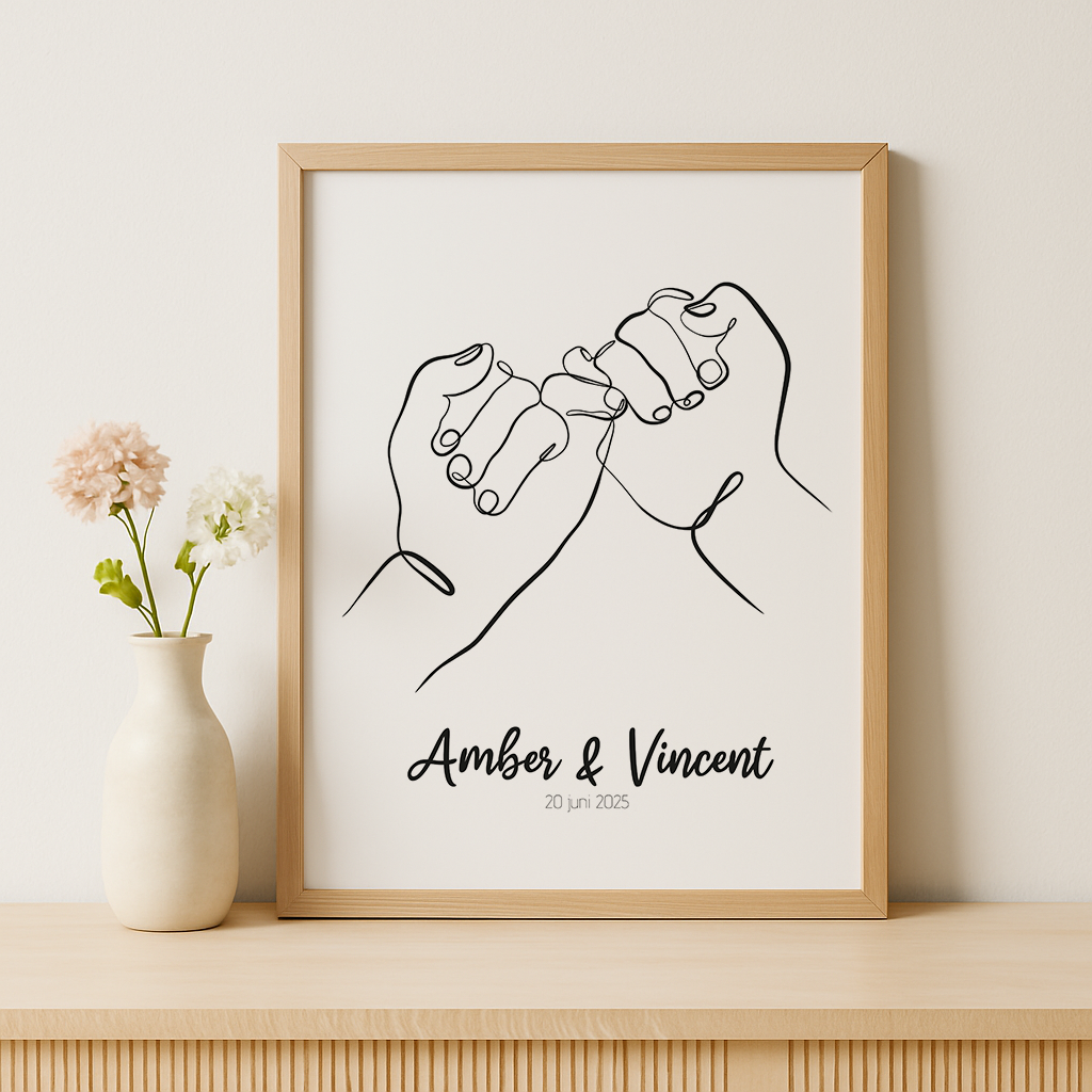 Pinky Promise Huwelijk Poster