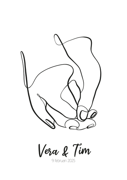 Holding Hands Huwelijk Poster