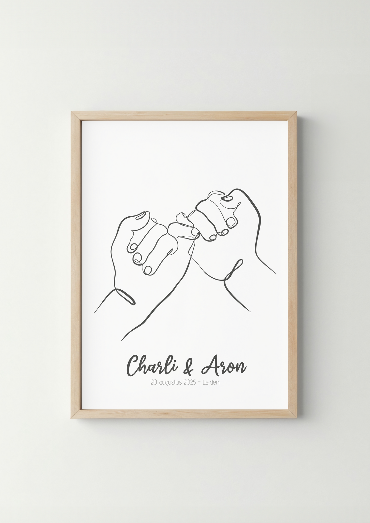 Pinky Promise Huwelijk Poster