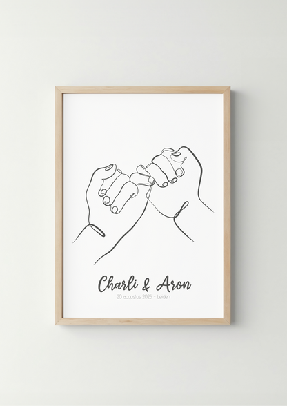 Pinky Promise Huwelijk Poster